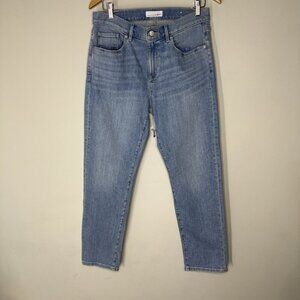 Loft Straight Leg Jeans Light Wash Blue Women’s Size 28 6 90s Retro High Rise